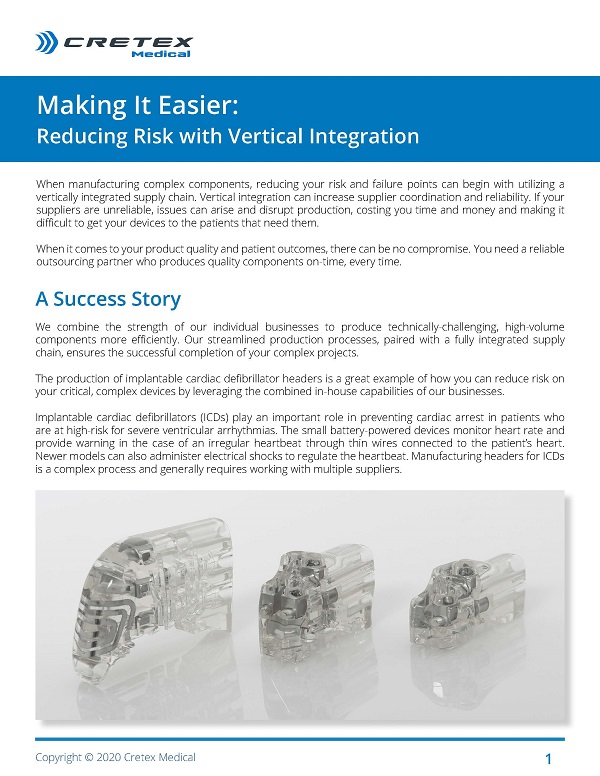 Reducing Risk with Vertical Integration Image